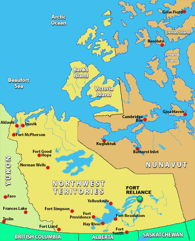 Direct Flight To Fort Reliance North West Territories Scheduled and